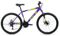 Велосипед Altair AL 26 D 21-ск фиолетовый/зеленый (2021)