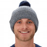 Шапка Bauer / New Era Team Marl Pom Knit heater grey/navy (1057014) - Шапка Bauer / New Era Team Marl Pom Knit heater grey/navy (1057014)