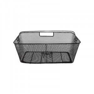 Корзина M-Wave 5-431545 задняя увеличенная 50х26х20 см, на багажник с ручкой, сталь, черный 