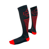 Гольфы хоккейные компрессионные Lecompro Compression черные/красные