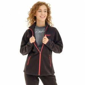 Флисовая кофта Dragonfly Level Woman black/red 
