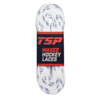 Шнурки хоккейные с пропиткой TSP Waxed Hockey Laces White