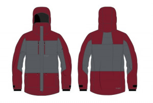 Куртка Vist MOONSTONE ENDURANCE PADDED JACKET MAN LAVA SMOKE-DAHLIA (2023) 