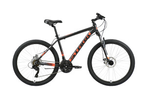 Велосипед Stark Indy 26.1 D Shimano черный/оранжевый (2021) 