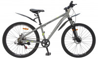 Велосипед Nameless MTB серый/зеленый рама: 15" (2024)