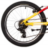 Велосипед Novatrack Katrina 6.V 20" желтый/красный (2025) - Велосипед Novatrack Katrina 6.V 20" желтый/красный (2025)