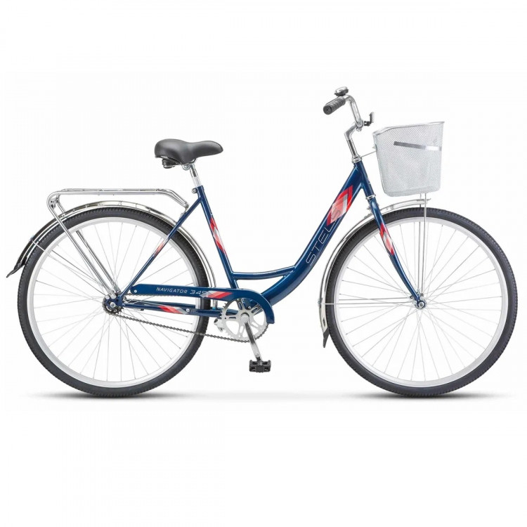 Велосипед Stels Navigator-345 28" Z011 синий рама: 20" (сборная корзина ...