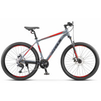 Велосипед Stels Navigator-730 MD 27.5" Z010 матовый темно-серый/красный рама: 19" (2025)