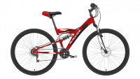Велосипед Black One Flash FS 26 красный/черный/белый Рама: 16" (2022)