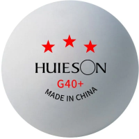 Мячи для настольного тенниса Huieson 3 Star G40 + белые (3 шт. в упаковке)