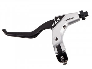 Ручка тормозная SHIMANO BL-T780 DEORE XT левая, для V-brake, под 3 пальца, для треккинговых в-дов, серебристая, б/уп. 