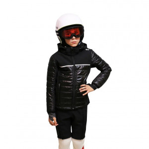 Куртка детская Vist Dolomitica Plus JR. S15J078 Ins. Softshell Jacket black-black-white 999900 