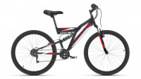 Велосипед Black One Phantom FS 27.5 черный/красный/белый (2021)