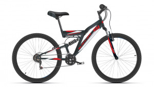 Велосипед Black One Phantom FS 27.5 черный/красный/белый (2021) 