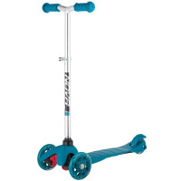 Самокат Novatrack Disco-kids Basic, свет. колеса PU пер. 120*24 задн. 76*24 мм, эргоно (2020)