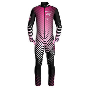 Спусковой комбинезон Energiapura с защитой флис Racing Suit Black/Fuxia Thermic JR (2024) 