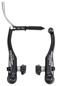 Тормоз Shimano Deore LX задний V-brake BR-T610, черный, колодки S70C, EBRT610RX41SLP