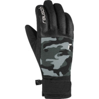 Перчатки горнолыжные REUSCH Giorgia R-Tex Xt Junior Black/Grey Camou