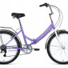 Велосипед Forward Valencia 24 2.0 фиолетовый/серый (2021) - Велосипед Forward Valencia 24 2.0 фиолетовый/серый (2021)
