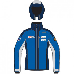 Куртка Vist Levante Eco Down Ski Jacket Woman RASF princess blue-navy-light grey IRBKKH (2027) 