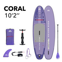 SUP-доска надувная с веслом Aqua Marina Coral 10'2" night fade (2025)