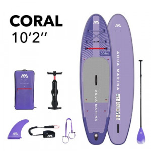 SUP-доска надувная с веслом Aqua Marina Coral 10&#039;2&quot; night fade (2025) 