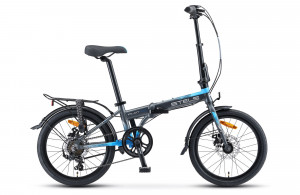 Велосипед Stels Pilot-630 MD 20&quot; V010 серый/синий (2020) 