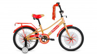 Велосипед Forward AZURE 18 бежевый\красный (2021) 