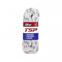 Хоккейные шнурки с пропиткой TSP Waxed Hockey Laces White