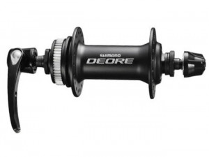 SHIMANO Втулка передняя HB-M615-L DEORE, 36H, center lock, OLD:100MM, ось 108мм, эксц.133мм, черная, б/уп. 