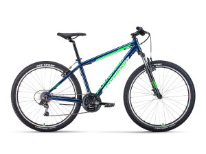 Велосипед Forward APACHE 27.5 1.0 CLASSIC синий/ярко-зеленый рама 19&quot; (2022) 