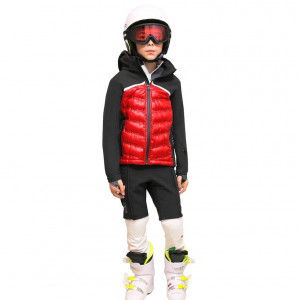 Куртка детская Vist Dolomitica Plus JR. S15J078 Ins. Softshell Jacket ruby-black-white AM9900 