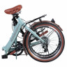 Велосипед складной Novatrack Aurora 20" голубой/коричневый (2020) - Велосипед складной Novatrack Aurora 20" голубой/коричневый (2020)