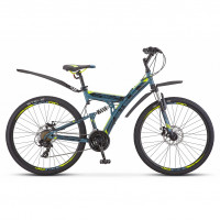 Велосипед Stels Focus MD 27.5" V010 (м) серый/желтый рама: 19" (2025)