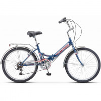 Велосипед Stels Pilot-750 V 24" Z010 (м) синий рама: 14" (2025)
