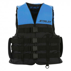 Спасательный жилет нейлон мужской Jetpilot Strike ISO 50N Nylon Vest w. Super Grip Blue_O 2002104 (2020) 