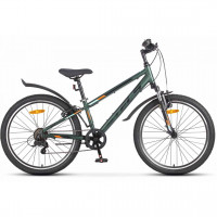 Велосипед Stels Turbo-420 V 24" Z010 темно-зеленый рама: 12" (2026) Велосипед Stels Turbo-420 V 24" Z010 темно-зеленый рама: 12" (2026)