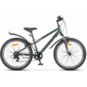 Велосипед Stels Turbo-420 V 24" Z010 темно-зеленый рама: 12" (2026) 