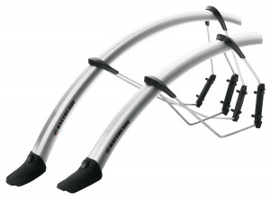 Крылья SKS Raceblade Set, 28&quot;, ширина: 35 мм., крепление быстросьёмное, серебряные 
