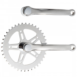 Шатуны Stels DS-143 1/2"x3/32" 44T 170мм "под ромб" стальные хромированные 
