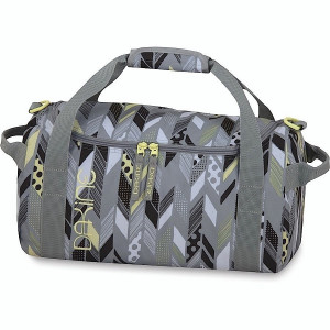 Спортивная сумка Dakine Womens Eq Bag 23L Helix (серый с чёрно-жёлтым геометрическим узором) 