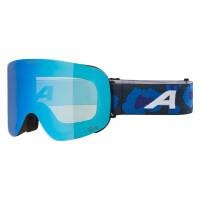 Маска Alpina Penken Q-Lite black lilac/mirror blue/blue/purple S2
