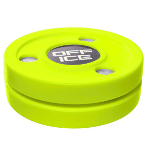 Шайба двухсоставная для тренировок вне льда Off Ice Puck neon yellow 