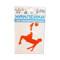 Наклейка световозвращающая COVA SPORT "Футбол", 100x85 мм оранжевая