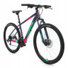 Велосипед Forward Apache 27.5 3.2 HD фиолетовый/зеленый рама 19" (2022) - Велосипед Forward Apache 27.5 3.2 HD фиолетовый/зеленый рама 19" (2022)