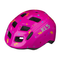 Шлем детский KLS ZIGZAG розовый S (49-53см). 8 вент. отверстий, светоотражающие стикеры