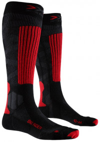 Носки X-Socks Ski Rider 4.0 G165 stone dark grey melange/red/black