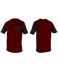 Гидромайка мужская короткий рукав O'NEILL SKINS POCKET SURF TEE darkred/black 4483SC AW9 (2015)