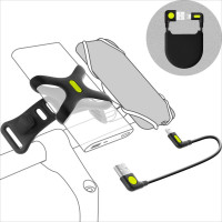 Держатель для Powerbank Bone Bike Phone Charger Accessory Kit 07-210410 крепление на руль, силикон, черный