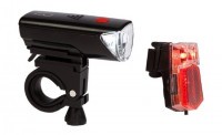 Набор фонарей передний и задний Cube RFR Led Lichtset CMPT matt black